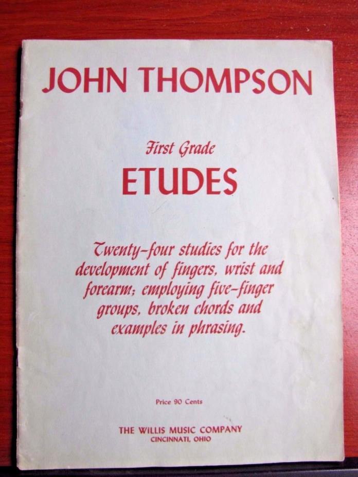 John Thompson First Grade Etudes - 1939 supplementary material for Piano