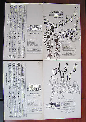 4) The Church Musician - 1964-5 PB sheet music selections hymns gospel