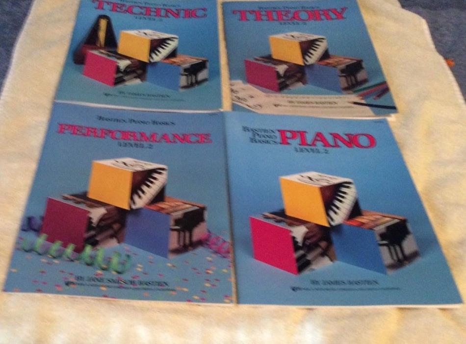 Bastien Piano Basics Level 2 (4 book set) Performance Technic, Theory Piano pack