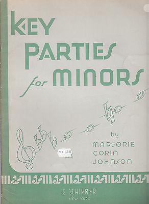 Marjorie Johnson Key Parties for Minors Piano Music Book