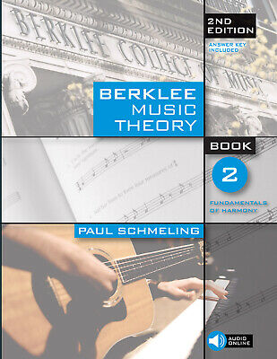 Berklee Music Theory 2 2nd Edition Learn Harmony Styles Method Guide Book CD NEW