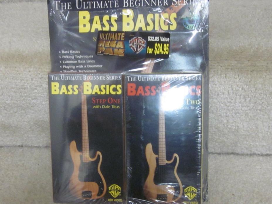 Bass Basics-The ultimate beginner series-book & 2 vhs tapes-new'old stock
