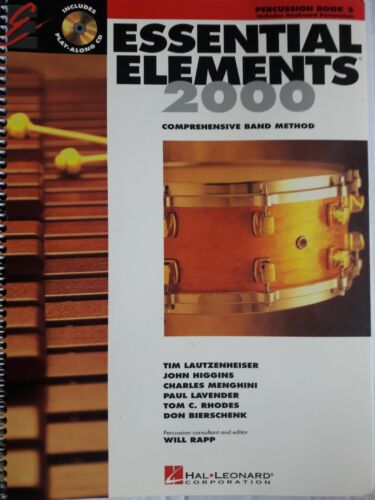 Essential Elements 2000 Percussion Book 2 with 2Keyboard Percussion Discs Spiral