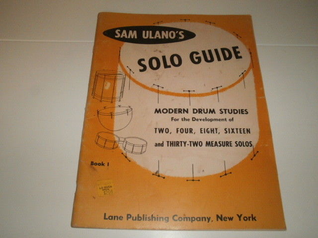 Sam Ulano Vintage Drum Lessons Solo Guide Instruction Book from 1957