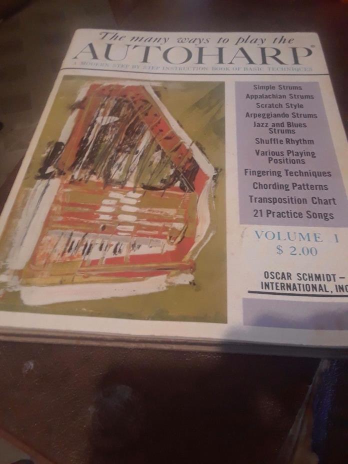 Autoharp- The Many Ways To Play, Volume 1, Meg Peterson, 28 Pages, 1966, Vintage