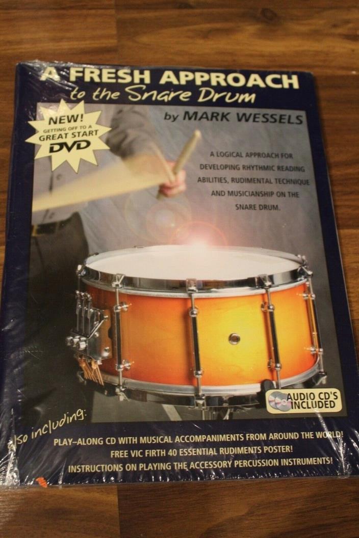 Mark Wessels A Fresh Approach to the Snare Drum--BK + AUDIO CD's NEW SEALED