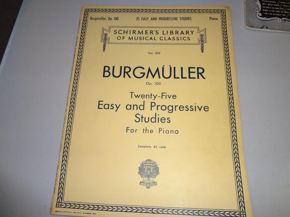 Bergmuller EASY & PROGRESSIVE STUDIES FOR PIANO