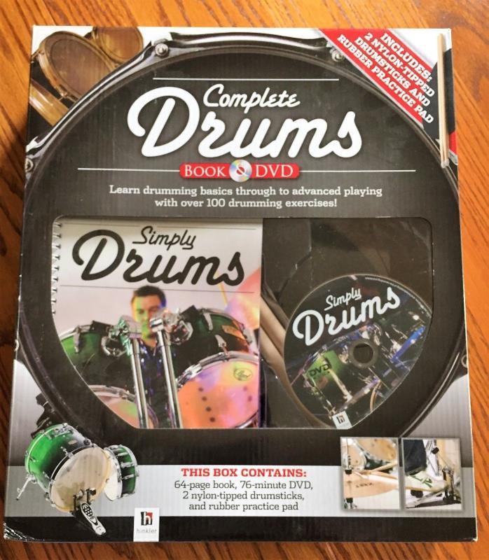 Hinkler Complete Drums Book & DVD - New in Box!