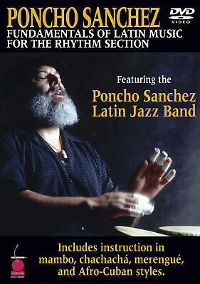 Poncho Sanchez Latin Jazz Congas Bongos Drum Lessons Learn to Play Video DVD NEW