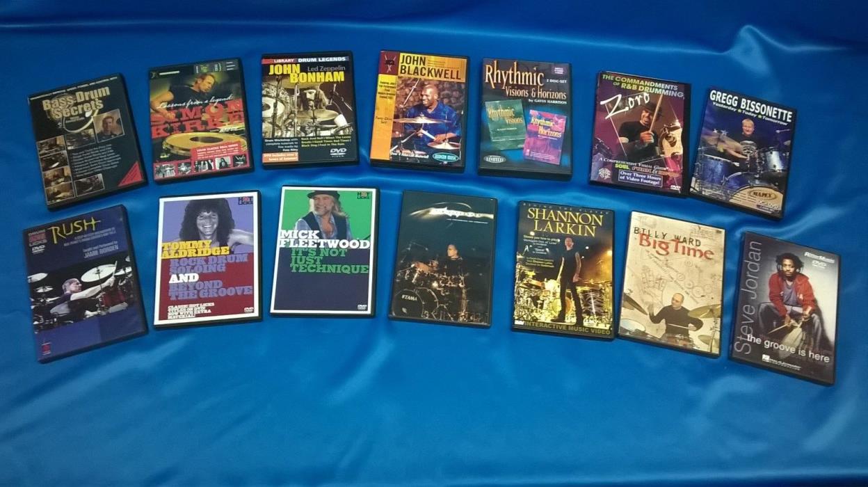 Drum Instructional DVDs, John Blackwell, Gavin Harrison, Tommy Aldridge, + more