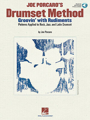Joe Porcaro's Drumset Method Groovin' with Rudiments Drum Lessons Book CD NEW