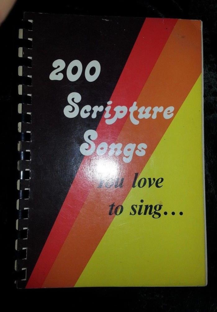 200 Scripture Songs 1976 Sheet Music Book Windy Music Company