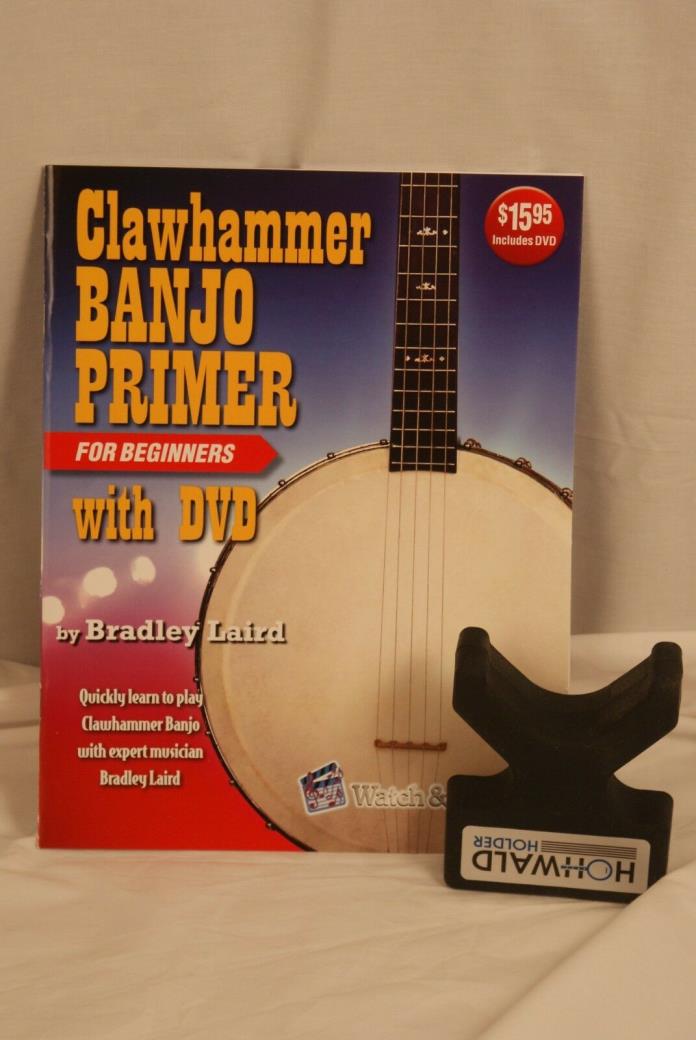 Clawhammer Banjo Primer Book and DVD + Axe Handler Hohwald Holder Bundle