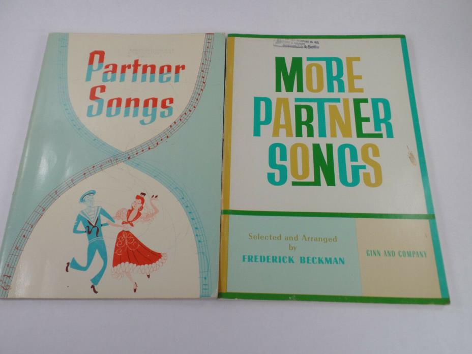 Lot of 2 Partner Songs Sheet Music Books