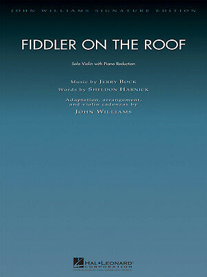 Fiddler on the Roof for Violin & Piano Movie Sheet Music by John Williams NEW