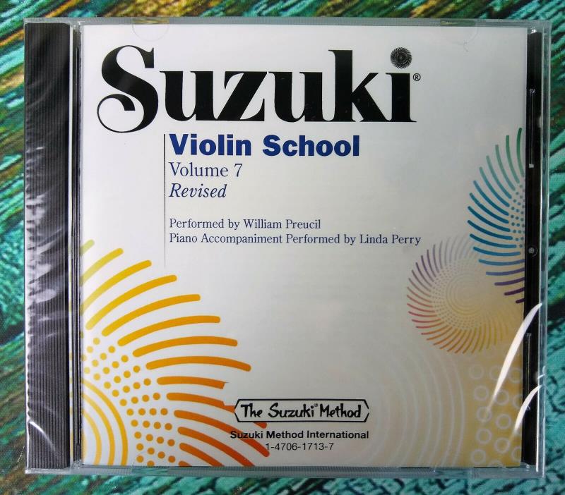 New! SUZUKI VIOLIN SCHOOL VOLUME 7 CD REVISED William Preucil Linda Perry 43019