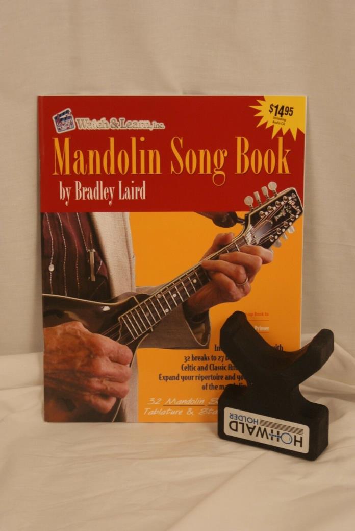 Mandolin Songs Book and CD+ Axe Handler Hohwald Holder Bundle Pack