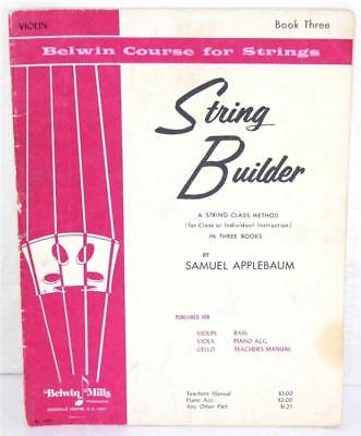 1960 String Builder A String Class Method Book 3 by Samuel Applebaum
