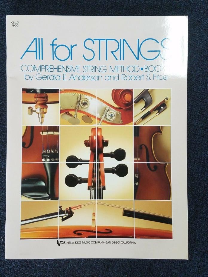 ALL FOR STRINGS COMPREHENSIVE STRING METHOD FOR CELLO BOOK 1
