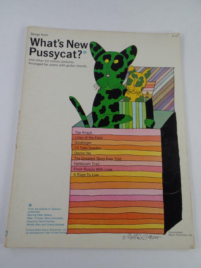 Whats New Pussycat and Other Hit Motion Pictures Sheet Music Book