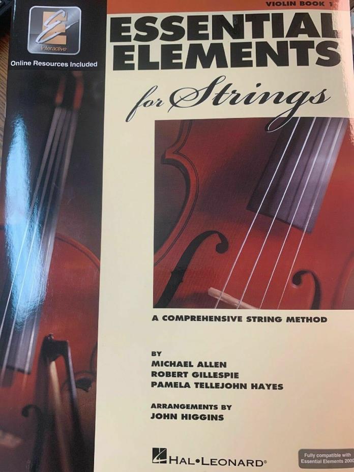Essential Elements for Strings Book 1 with EEi Violin Strings Book Med 000868049