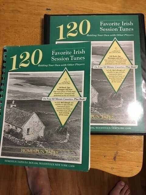 120 Favorite Irish Fiddle Tunes,  Homespun Tapes, tune book and 4 cassette tapes