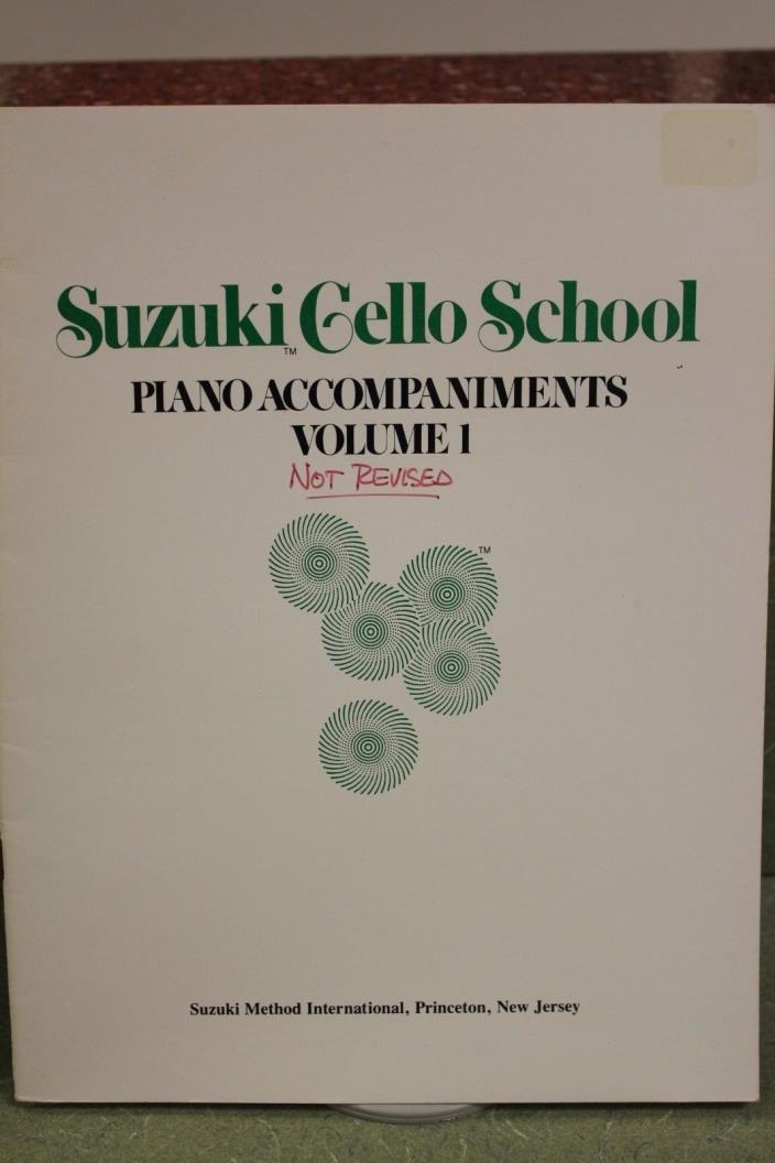 Suzuki Cello School Piano Accompaniments Book Volume 1