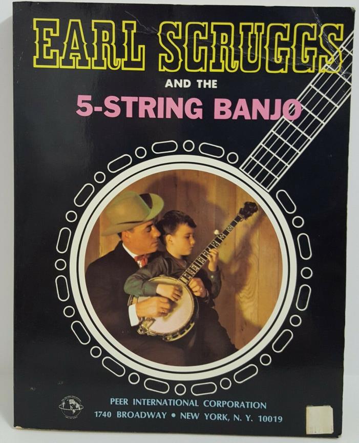 EARL SCRUGGS AND THE 5-STRING BANJO - VINTAGE 1968 INSTRUCTIONAL BOOK song book