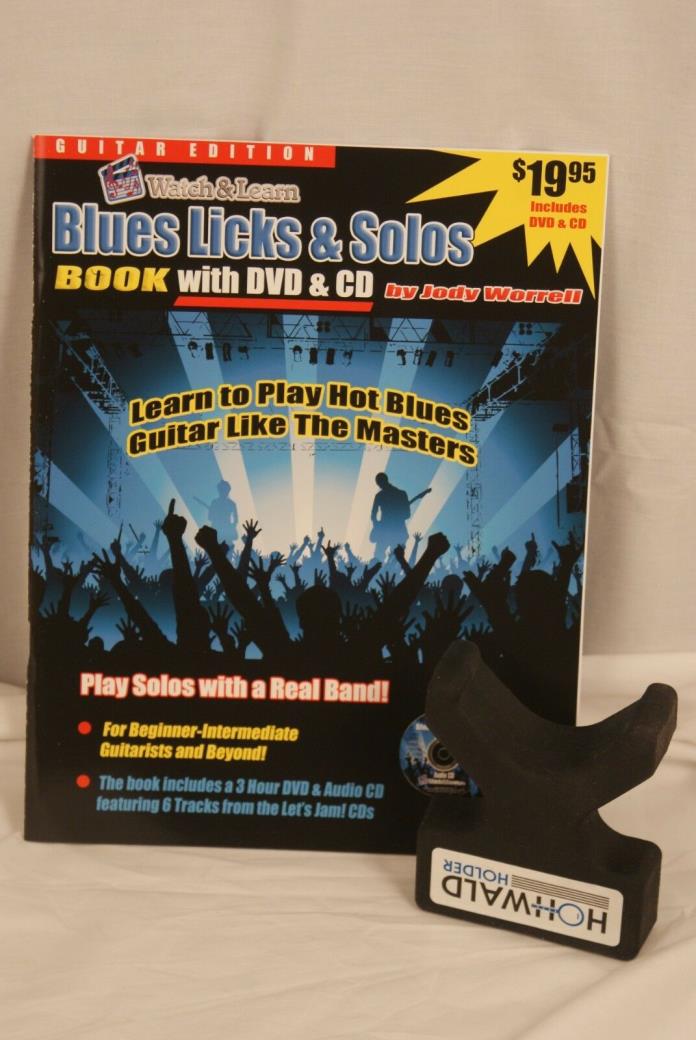 Blues Licks and Solos Book/DVD/CD + Axe Handler Hohwald Holder Bundle