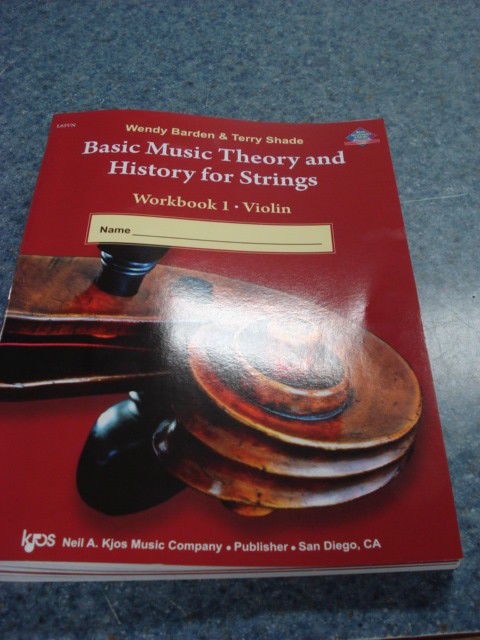 Basic Music Theory and History for Strings Workbook 1 Voilin
