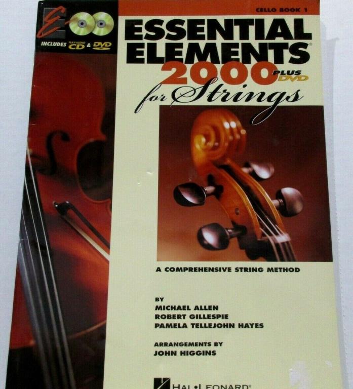 Essential Elements 2000 Plus DVD Cello Book 1 for Strings Play Along CD Unopened