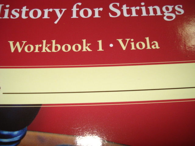 Basic Music Theory and History for Strings Workbook 1 Viola