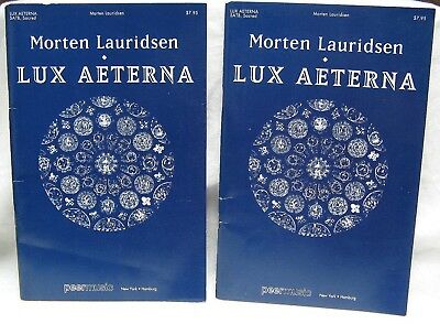 MORTEN LAURIDSEN LUX AETERNA 2 VOCAL SCORE SATB CHORAL SACRED SHEET MUSIC BOOKS