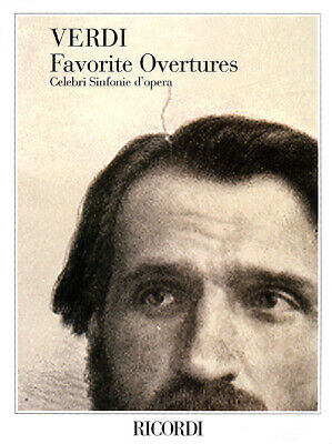Verdi Favorite Overtures Preludes Vocal Score Opera Sheet Music Ricordi Book NEW