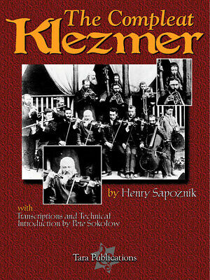 Compleat Klezmer Definitive Anthology Jewish Sheet Music Henry Sapoznik Book CD