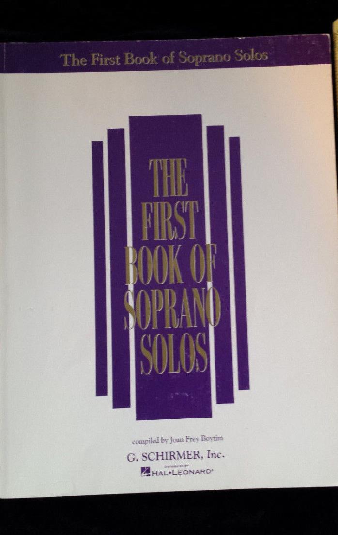 MUSIC BOOK Voice First Soprano Solos piano wide variety of genres unusual songs