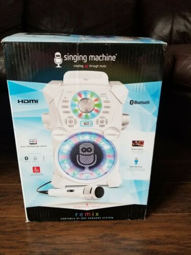 Singing Machine SDL485W Remix Hi-Def Digital Karaoke System with Microphones