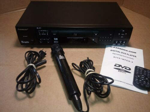 Karaoke.com Karaoke DVD Player DIVX+ MPEG-4 Model ML-517 *Tested Works Great