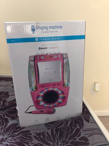 The Singing Machine Agua Dancing Water Fountain Karaoke System - Pink