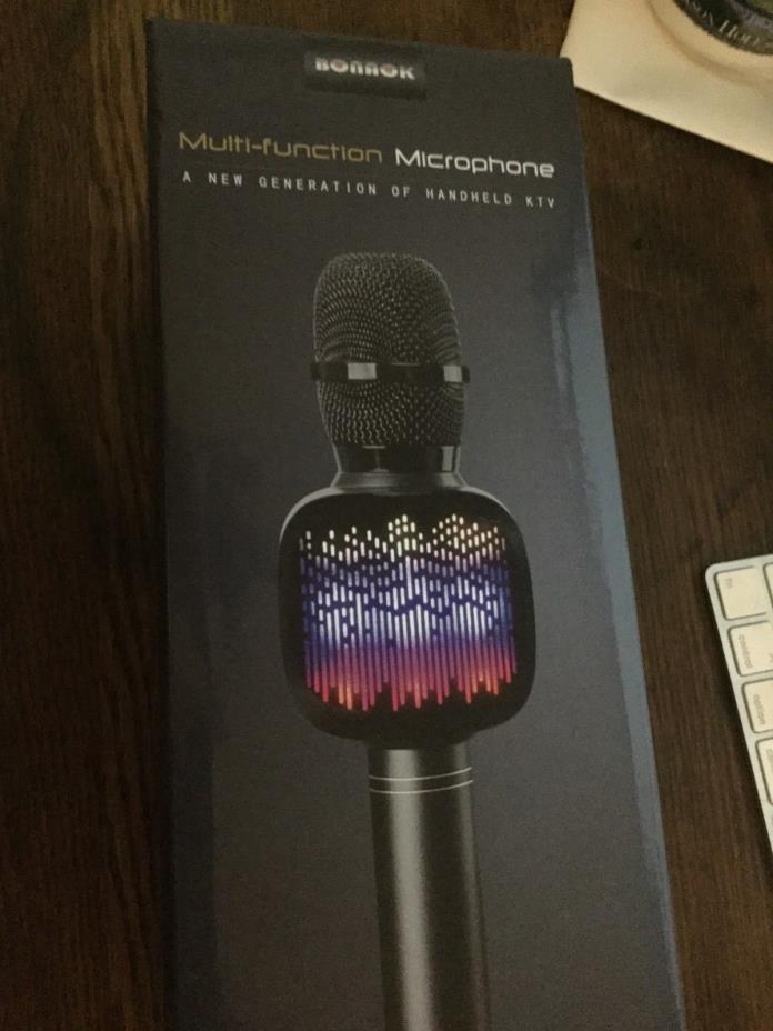 BONAOK Upgraded Wireless Bluetooth Karaoke Microphone with Dual Sing, LED Lights