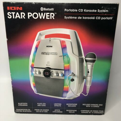 Ion Star Power Portable Karaoke System with CD Player & Bluetooth Streaming