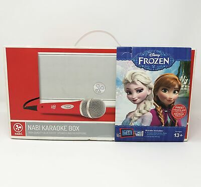 NEW Disney Frozen Bundle Nabi Karaoke Box Bluetooth Speaker And Microphone Set