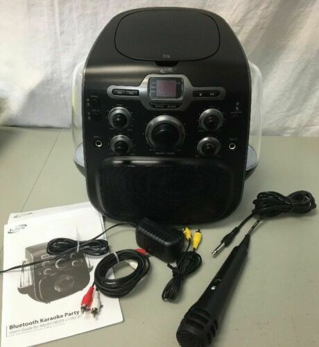 iLive Karaoke System IJB585B  with Water Light Speakers READ