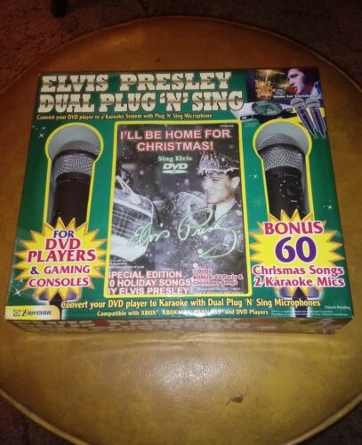 Elvis Presley Dual Plug 'N' Sing Karaoke Set for DVD Players/Game Consoles