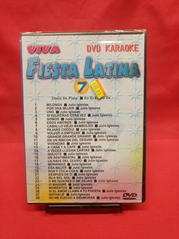 VIVA FIESTA LATINA SERIES KARAOKE DVD VOL.7 Free Shipping USA Sealed 24 Songs