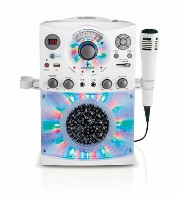 Singing Machine SML385UW Bluetooth Karaoke System with LED Disco Lights CD+G...