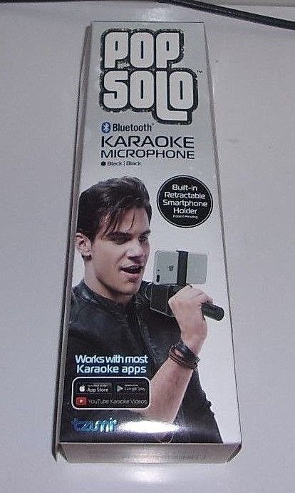 Pop Solo New Factory Sealed Bluetooth Karaoke Microphone