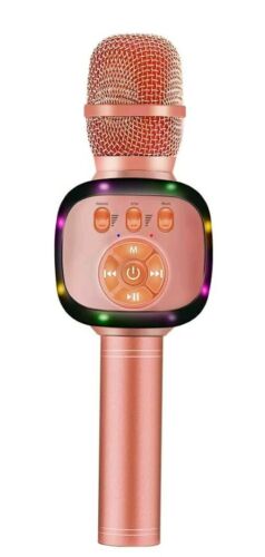 BONAOK Upgraded Wireless Bluetooth Karaoke Microphone with Dual Sing  LED Lights