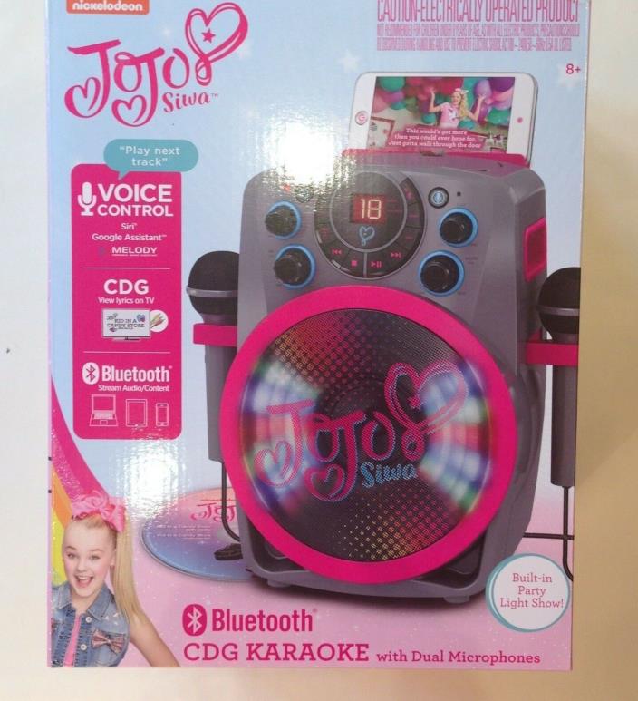 JoJo Siwa CDG Karaoke Machine. Dual Microphones. Bluetooth. Brand New