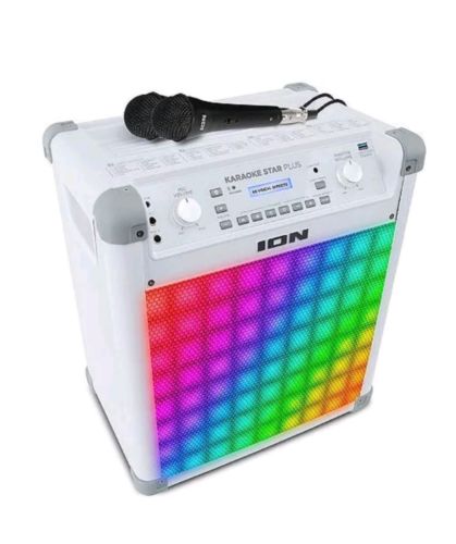 Ion Audio Karaoke Star Plus Portable Rechargeable Sound Speaker Bluetooth NEW